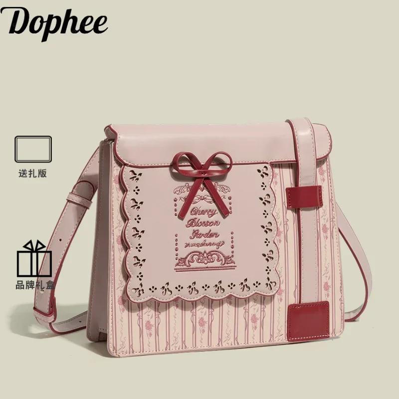 Dophee оригинальная японская подкульптура милая девушка подходящая ко всему сумка через плечо Милая вышитая бантом женская сумка-мессенджер из искусственной кожи
Dophee оригинальная японская подкульптура милая девушка подходящая ко всему сумка через плечо Милая вышитая бантом женская сумка-мессенджер из искусственной кожи