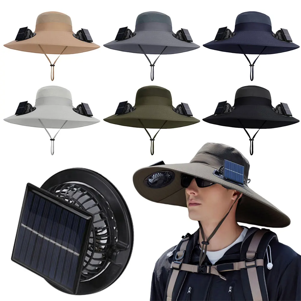 Solar Fan Sun Hat with 2 Solar Fan Outdoor Fishing Hat Fisherman Hat for Men Outdoor Camping Fishing Hiking
Solar Fan Sun Hat with 2 Solar Fan Outdoor Fishing Hat Fisherman Hat for Men Outdoor Camping Fishing Hiking