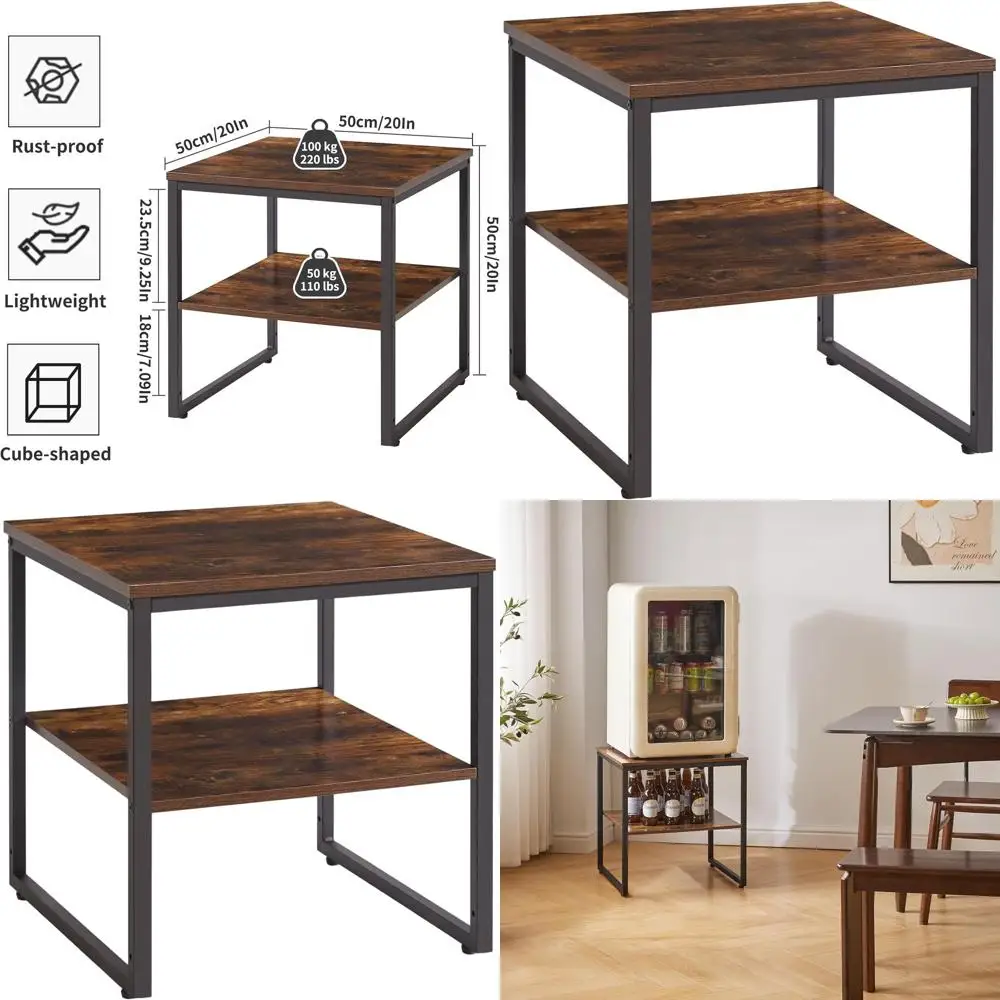 20 Rustic Brown Multipurpose Side Table with Storage Shelf for Home & Office Printing Needs
20 Rustic Brown Multipurpose Side Table with Storage Shelf for Home & Office Printing Needs