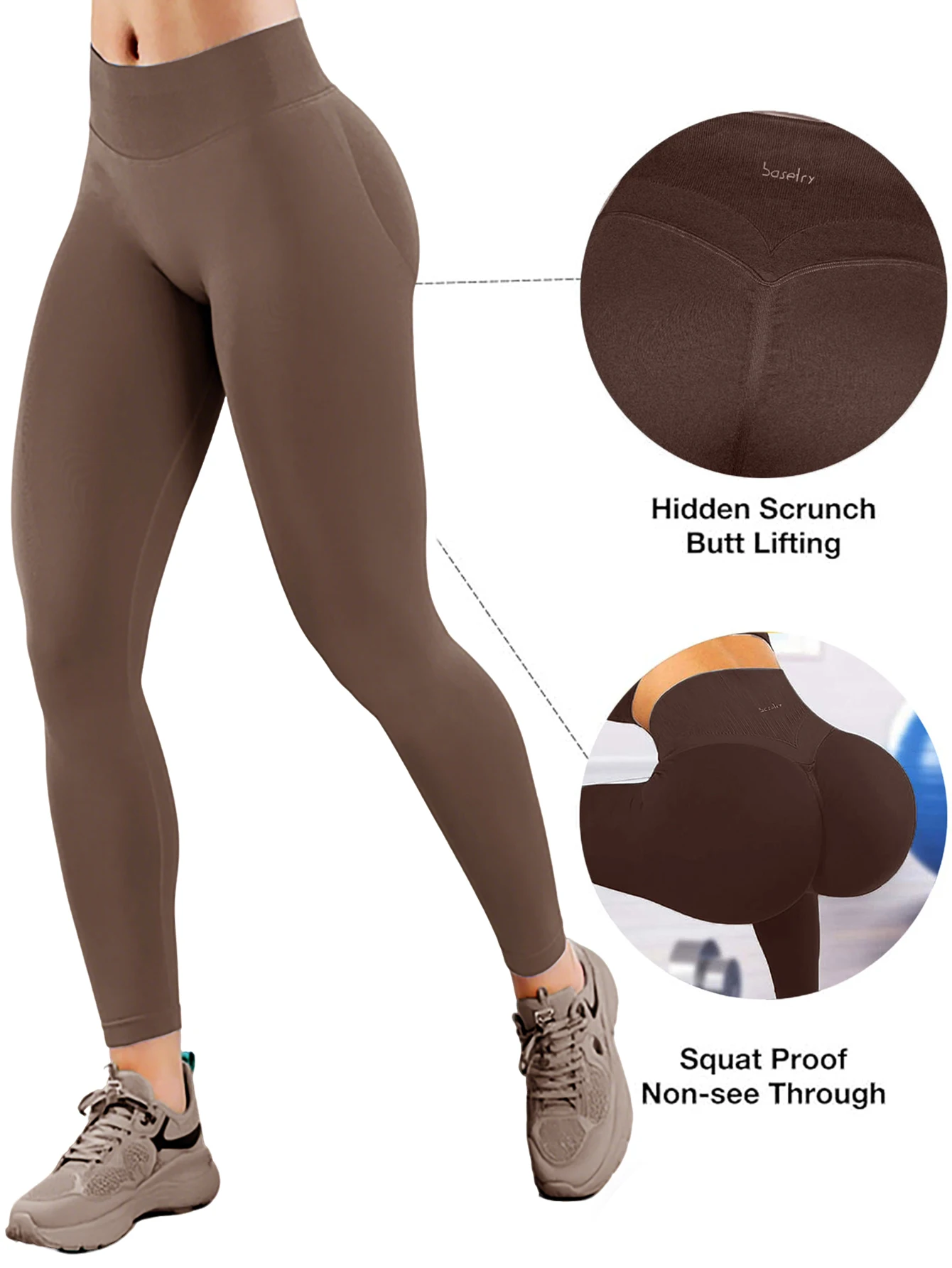 Women'S High-Waisted Seamless Yoga Leggings - Quick-Dry Stretchy Workout Pants with Push-Up Hip Lifting, All-Season Gym, Running
Women'S High-Waisted Seamless Yoga Leggings - Quick-Dry Stretchy Workout Pants with Push-Up Hip Lifting, All-Season Gym, Running