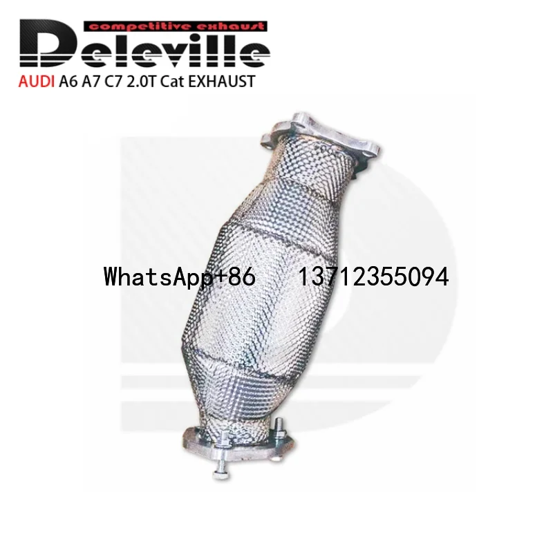 Automobile Exhaust System Stainless Steel High Flow Catted Downpipe Exhaust Downpipe for AUDI A6/A7 C7 2.0T 2012-2018
Automobile Exhaust System Stainless Steel High Flow Catted Downpipe Exhaust Downpipe for AUDI A6/A7 C7 2.0T 2012-2018