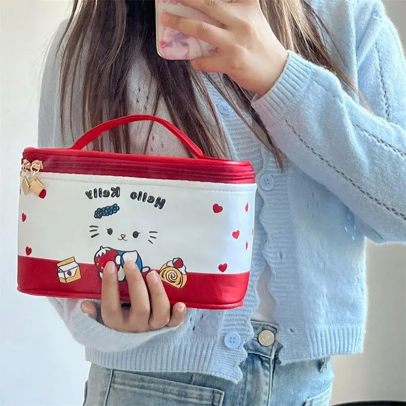 Sanrio Girl Cartoon Cosmetic Bag Hello Kitty Girl Kawaii Portable Wash Bag Multi-Function Waterproof Large Capacity Storage New
Sanrio Girl Cartoon Cosmetic Bag Hello Kitty Girl Kawaii Portable Wash Bag Multi-Function Waterproof Large Capacity Storage New