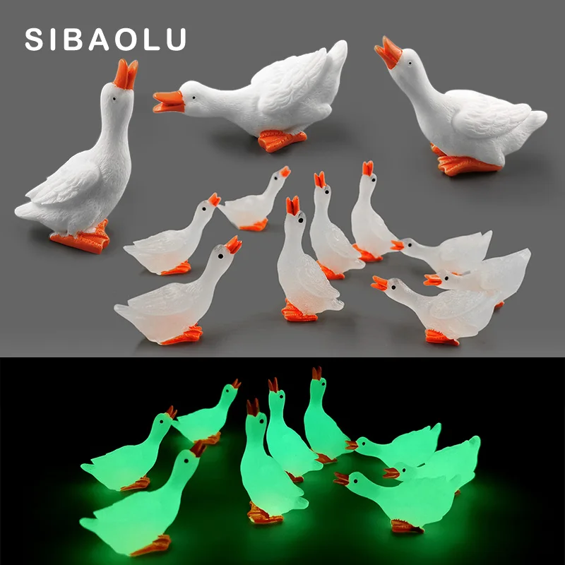 Glowing Luminous Swan White Goose Animal Figurine Landscape Home Kawaii Room Decor Miniature Fairy Garden Decoration Accessories
Glowing Luminous Swan White Goose Animal Figurine Landscape Home Kawaii Room Decor Miniature Fairy Garden Decoration Accessories