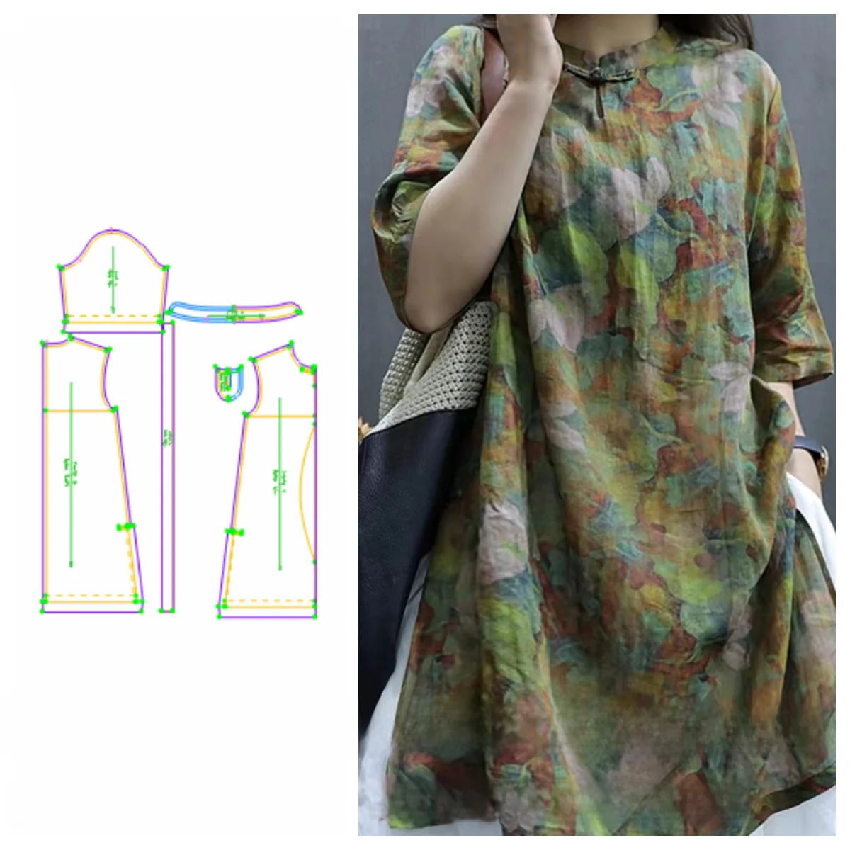Cotton Linen Loose Long Top Pattern DIY Design Sample Women's Clothing Customization Business Work Uniform School Uniform
Cotton Linen Loose Long Top Pattern DIY Design Sample Women's Clothing Customization Business Work Uniform School Uniform