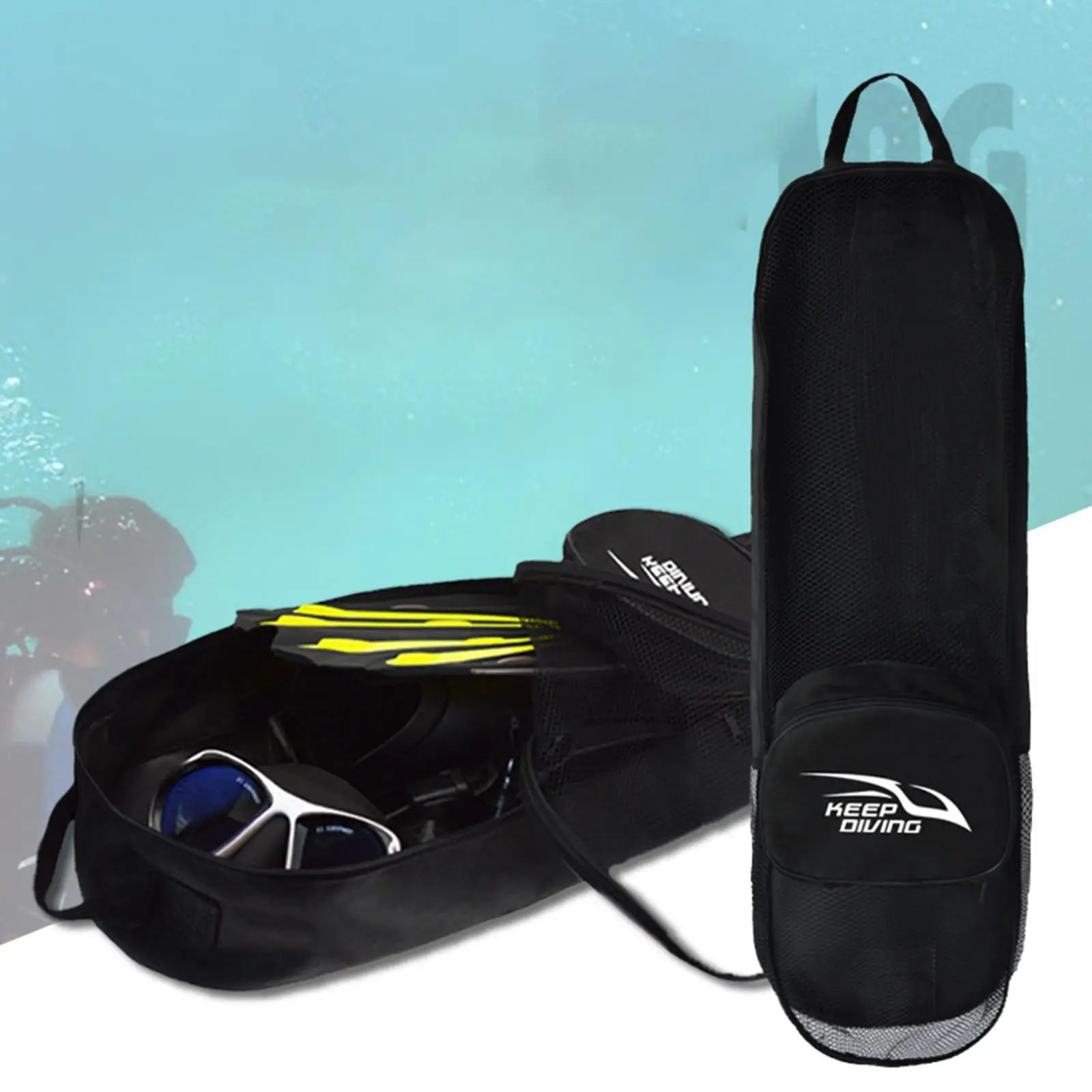 Snorkeling Gear Bag Pocket Underwater Snorkel Fins Scuba Diving Backpack
Snorkeling Gear Bag Pocket Underwater Snorkel Fins Scuba Diving Backpack