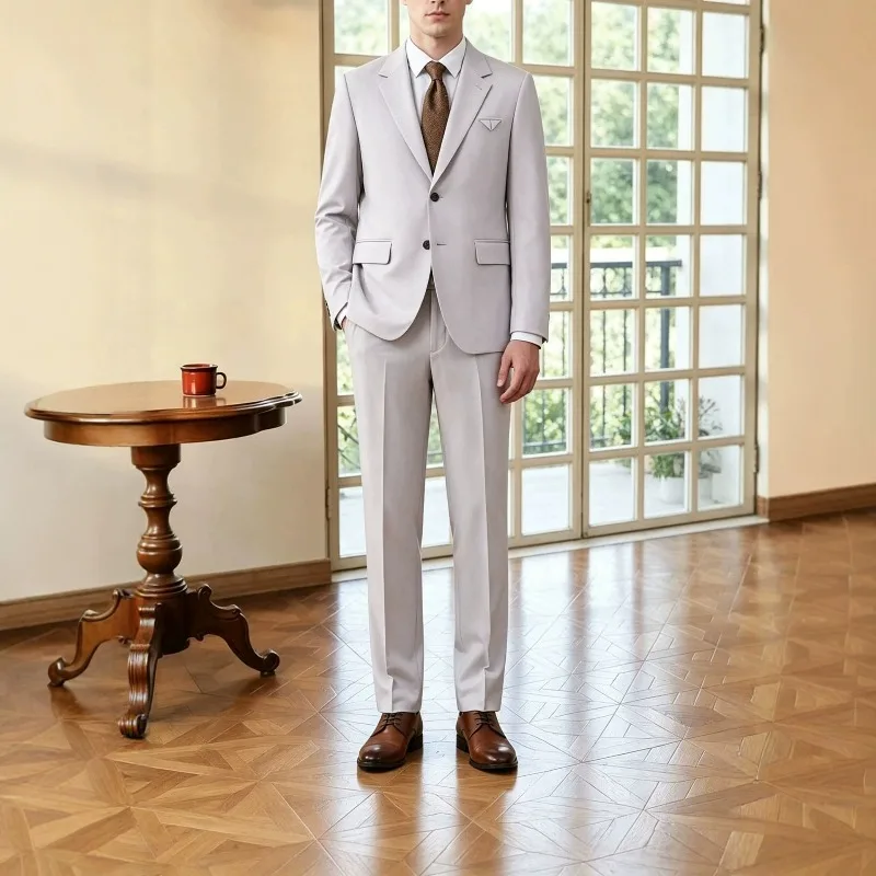 KIDWHXR Man Suit Outfit Korean Single-breasted Long Sleeve Blazer Men Straight-leg Pant Solid Business Wedding Male 2-piece Set
KIDWHXR Man Suit Outfit Korean Single-breasted Long Sleeve Blazer Men Straight-leg Pant Solid Business Wedding Male 2-piece Set