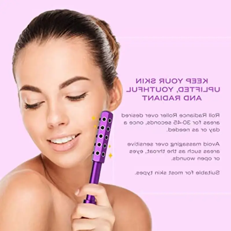 Gua Sha Face Roller Radiance Roller With 30 Germanium Stones For Massager Anti-Aging Beauty Tool to Lift Firm and Tighten Skin
Gua Sha Face Roller Radiance Roller With 30 Germanium Stones For Massager Anti-Aging Beauty Tool to Lift Firm and Tighten Skin