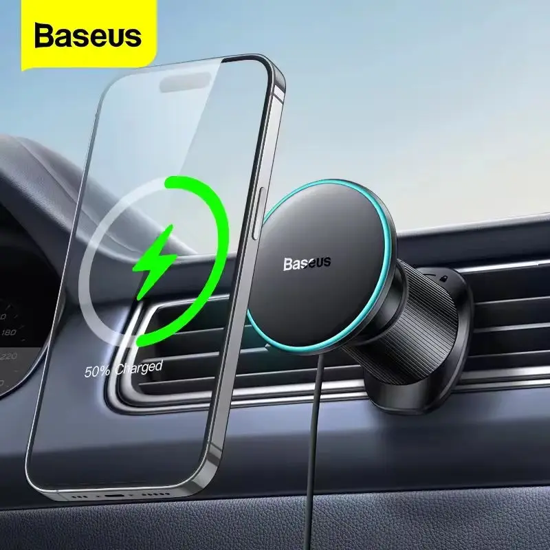 Baseus Magnetic Wireless Charger Car Phone Holder 15W Fast Charging Wireless Car Charger Holder For iPhone 16 15 14 13 Car Mount
Baseus Magnetic Wireless Charger Car Phone Holder 15W Fast Charging Wireless Car Charger Holder For iPhone 16 15 14 13 Car Mount