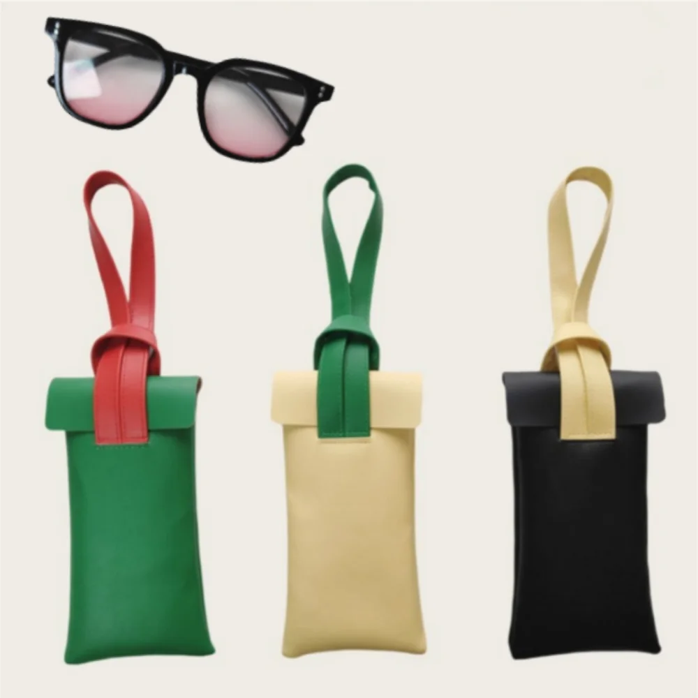 Creative Contrast Color Sunglasses Case Soft Leather Eyeglasses Protective Case Portable Sunglasses Storage Pouch For Women Men
Creative Contrast Color Sunglasses Case Soft Leather Eyeglasses Protective Case Portable Sunglasses Storage Pouch For Women Men