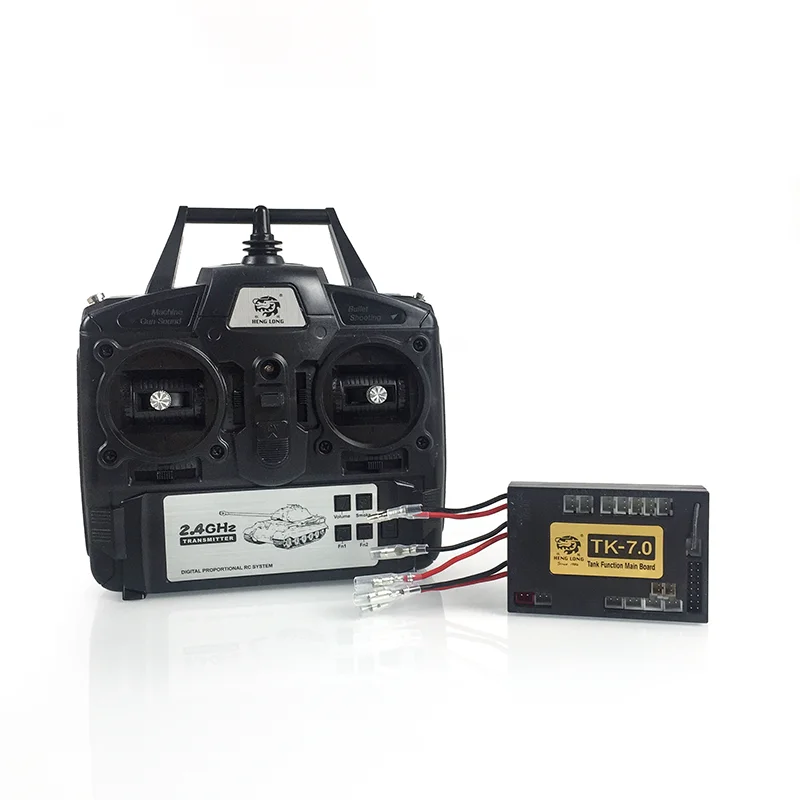 1/16 RC Tank HENG LONG 2.4Ghz 7.0 Generation Transmitter Main Board Receiver T90 Tiger I Engine Sound 3938 3818 Army Toys DIY
1/16 RC Tank HENG LONG 2.4Ghz 7.0 Generation Transmitter Main Board Receiver T90 Tiger I Engine Sound 3938 3818 Army Toys DIY