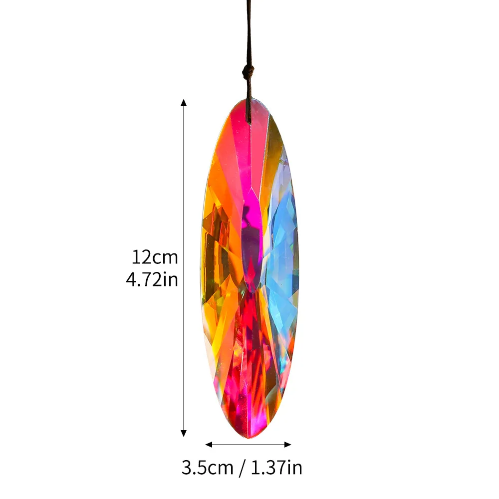 Camal 1Pcs 120mm Crystal Hanging Prism Suncatcher AB-Color for Windows Decor Chandelier Part DIY Home Wedding Garden Accessories
Camal 1Pcs 120mm Crystal Hanging Prism Suncatcher AB-Color for Windows Decor Chandelier Part DIY Home Wedding Garden Accessories