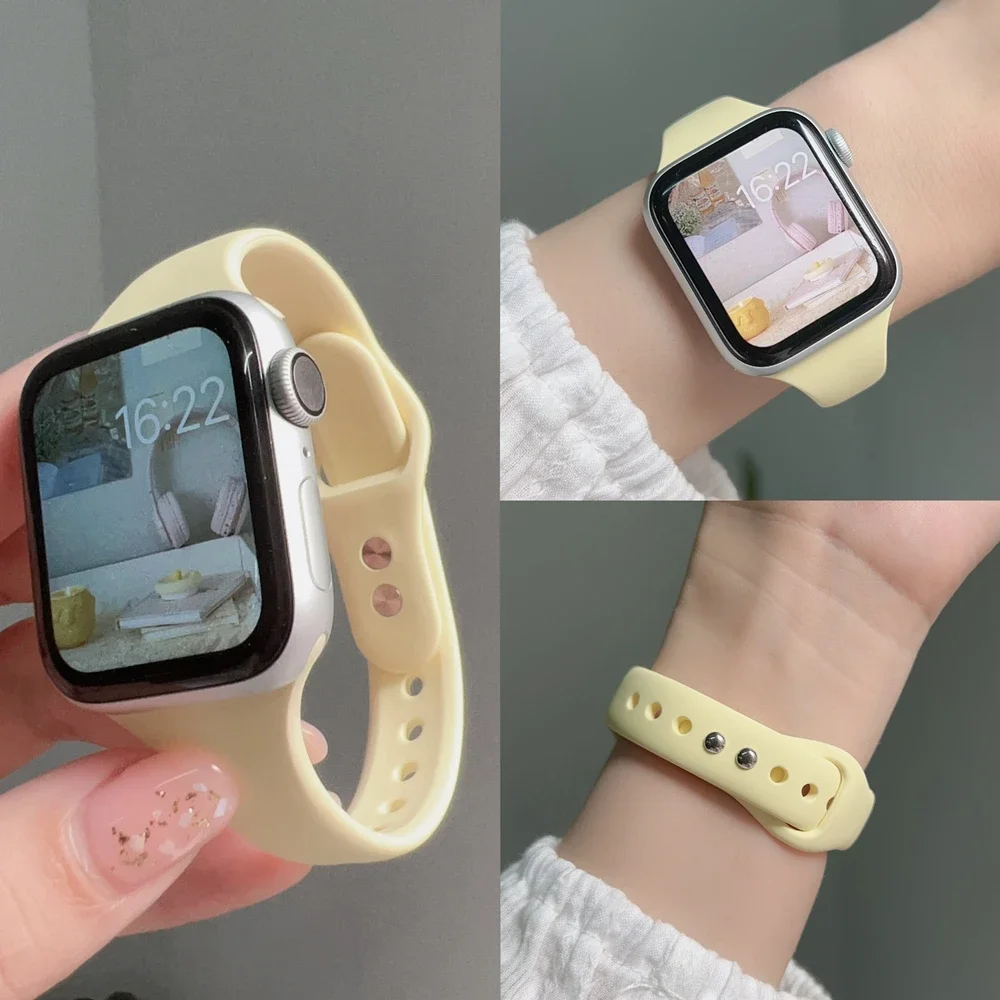 Nice Slim Silicone Strap For Apple Watch band for iwatch women Series 10/9/8/7/6/5/4/3/ 38mm 40mm 41mm 42mm 44mm 45mm 46mm 49mm
Nice Slim Silicone Strap For Apple Watch band for iwatch women Series 10/9/8/7/6/5/4/3/ 38mm 40mm 41mm 42mm 44mm 45mm 46mm 49mm