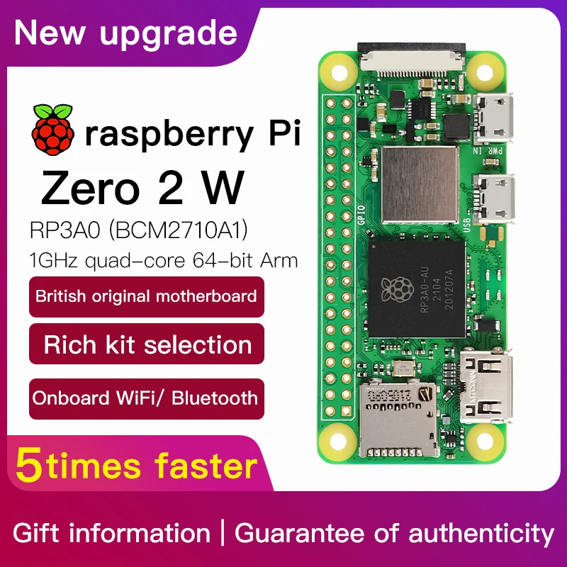 Raspberry Pi Zero W Development Board WH Motherboard Learning Kit 2W/2WH Display Screen
Raspberry Pi Zero W Development Board WH Motherboard Learning Kit 2W/2WH Display Screen