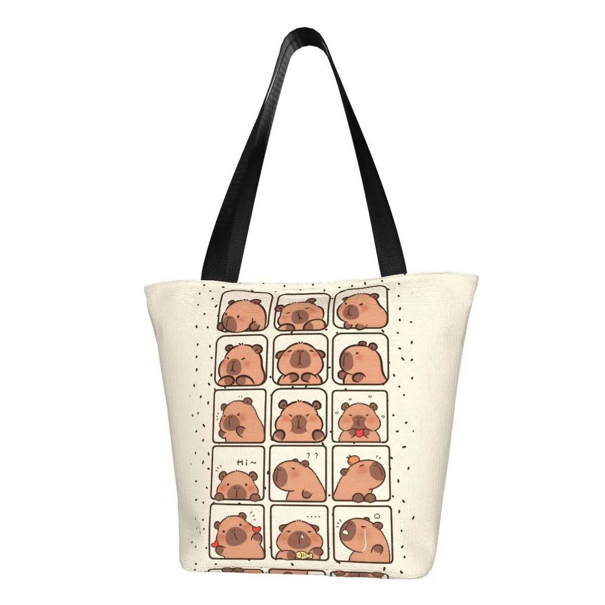 Custom Cute Capybara Meme Grocery Shopping Tote Bag Women Cute Animal Canvas Shoulder Shopper Bags Large Capacity Handbags
Custom Cute Capybara Meme Grocery Shopping Tote Bag Women Cute Animal Canvas Shoulder Shopper Bags Large Capacity Handbags