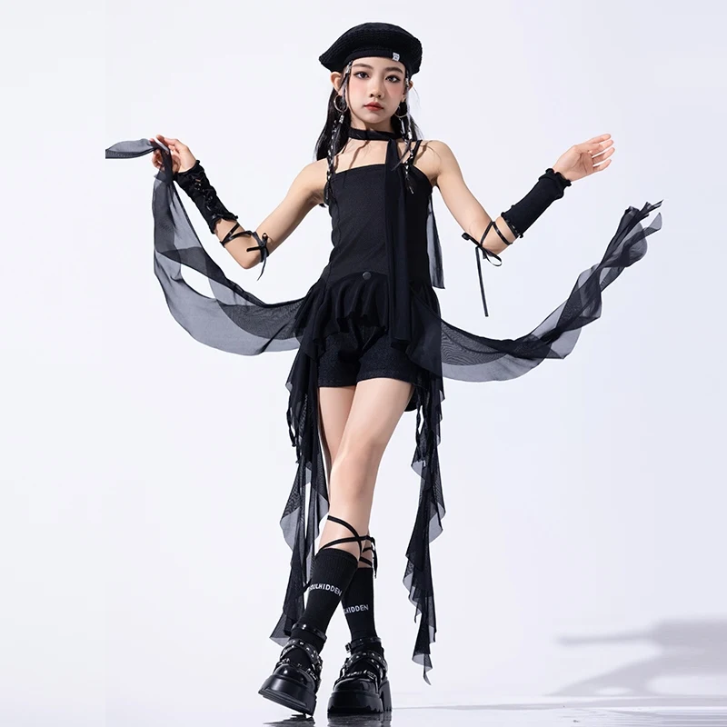 Children Clothes Hip-hop Girls Outfits Float Strap Camisole Top Shorts Kids Jazz Dance Costume Catwalk Show Costumes DQL9805
Children Clothes Hip-hop Girls Outfits Float Strap Camisole Top Shorts Kids Jazz Dance Costume Catwalk Show Costumes DQL9805