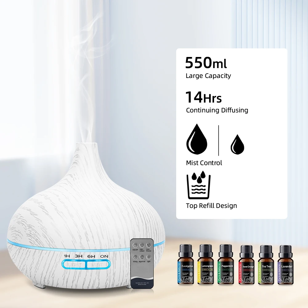 Diffuser For Home For Home For Home Essential Oil Aroma Oil Diffuser 550ml Ultrasonic Humidifier Remote 6 Oils
Diffuser For Home For Home For Home Essential Oil Aroma Oil Diffuser 550ml Ultrasonic Humidifier Remote 6 Oils
