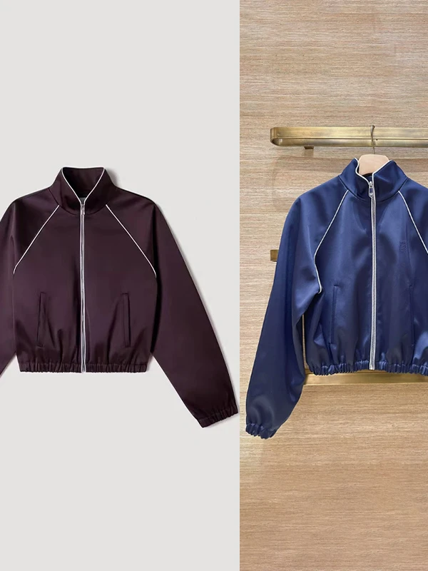 Neuter Early Autumn New Product Waist-Cinching Short Jacket Stand Collar Shoulder-Drift Sleeve Zipper Silk Surface Baseball C...
Neuter Early Autumn New Product Waist-Cinching Short Jacket Stand Collar Shoulder-Drift Sleeve Zipper Silk Surface Baseball C...