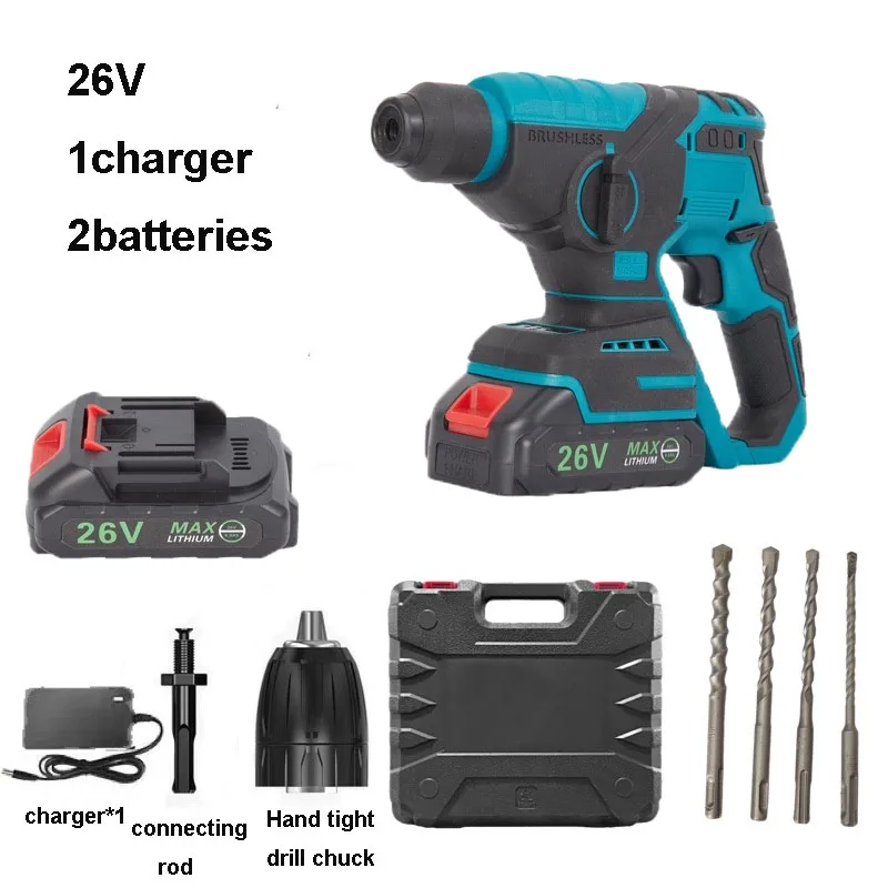 Brushless Household Charging Impact Drill Lightweight Electric Hammer Multifunctional Electric Impact Drill Concrete Hammer
Brushless Household Charging Impact Drill Lightweight Electric Hammer Multifunctional Electric Impact Drill Concrete Hammer