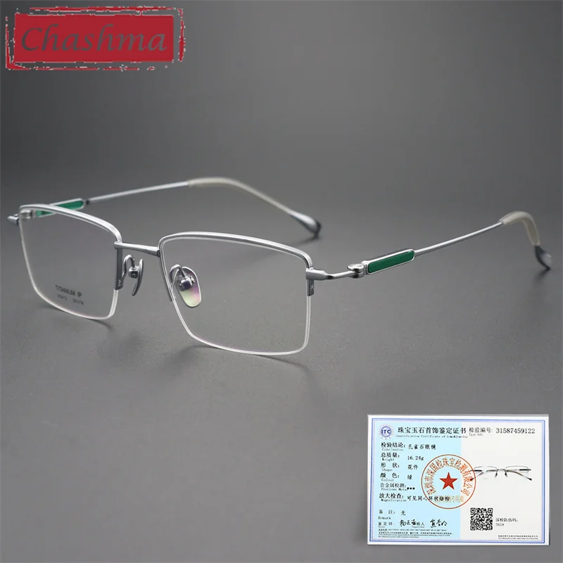 Chashma Jade Glasses Top Quality Gafas Men Pure Titanium Ultra Light Optical Eyewear Flexible Spectacles Frame for Male
Chashma Jade Glasses Top Quality Gafas Men Pure Titanium Ultra Light Optical Eyewear Flexible Spectacles Frame for Male