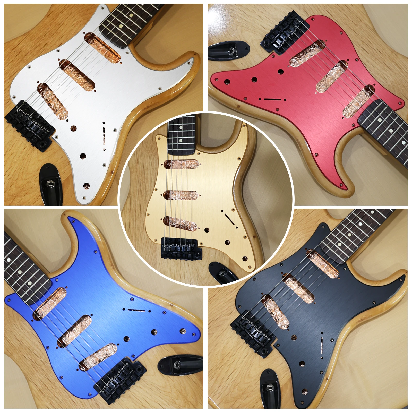 Phrilam 11 Hole Metal Aluminum Anodized Modern Style ST/Strat SSS Pickguard Guitar Pick Guard Scratch Plate for USA/Mexico St
Phrilam 11 Hole Metal Aluminum Anodized Modern Style ST/Strat SSS Pickguard Guitar Pick Guard Scratch Plate for USA/Mexico St