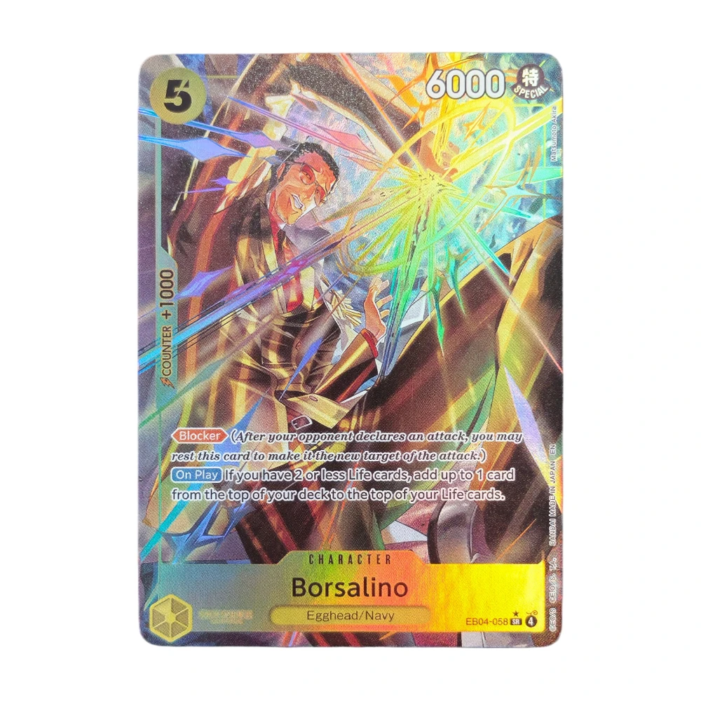 Proxy ONE PIECE Game Card Borsalino EB04-058 SR English TCG Anime Card
Proxy ONE PIECE Game Card Borsalino EB04-058 SR English TCG Anime Card
