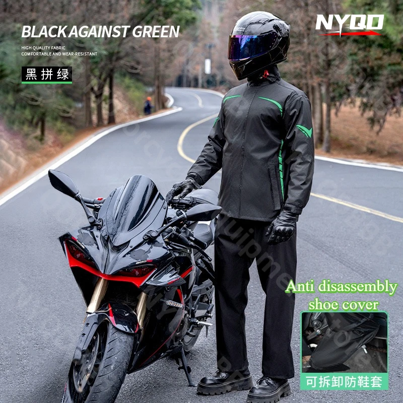 Riding Raincoat and Rain Pants Split Outdoor Riding Suit Motorcycle Raincoat Rainstorm Proof Thickened and Enlarged Riding Suit
Riding Raincoat and Rain Pants Split Outdoor Riding Suit Motorcycle Raincoat Rainstorm Proof Thickened and Enlarged Riding Suit