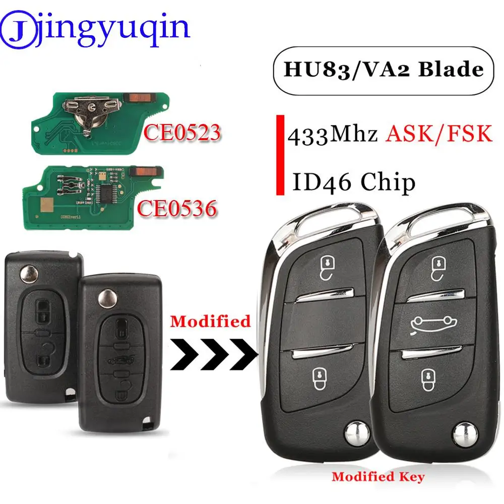 Модифицированный откидной автомобильный ключ jingyuqin ASK/FSK 433 МГц ID46 для Peugeot 207 308 307 407 607 807 для Citroen C2 C3 C4 Ce0536/0523
Модифицированный откидной автомобильный ключ jingyuqin ASK/FSK 433 МГц ID46 для Peugeot 207 308 307 407 607 807 для Citroen C2 C3 C4 Ce0536/0523