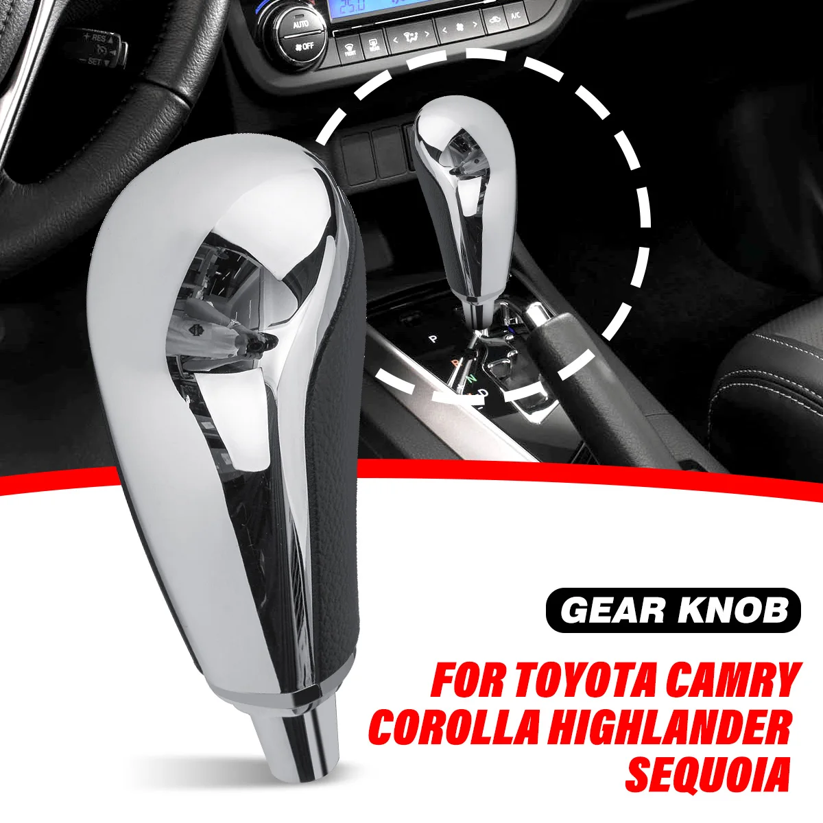 Universal Gear Knob Shift Knob For Toyota Camry Corolla Highlander Sequoia Lexus
Universal Gear Knob Shift Knob For Toyota Camry Corolla Highlander Sequoia Lexus