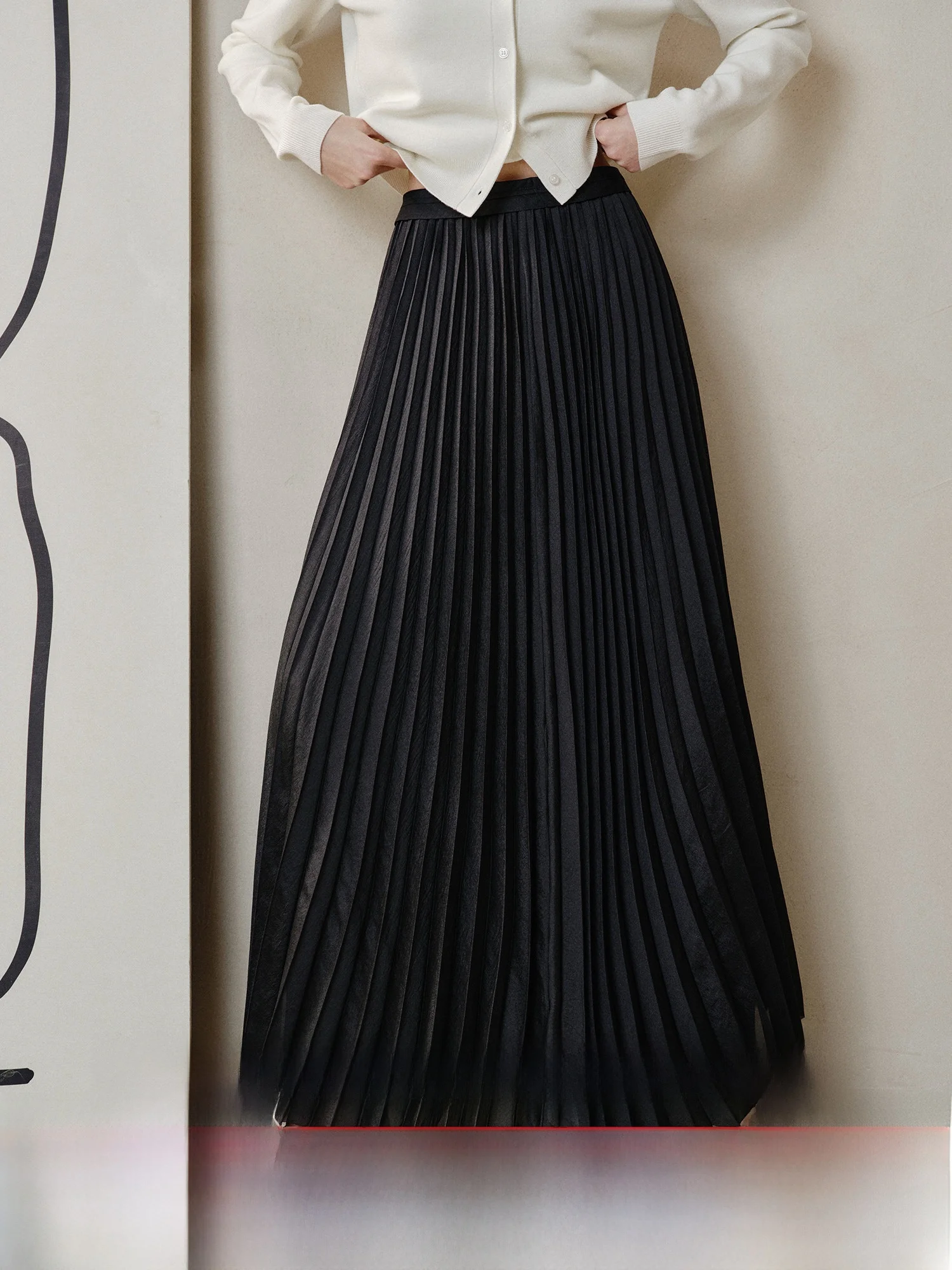 Ele Accordion Pleat Skirt iny Fabric Early Spring New Sle Double Layered Slimming f Skirt for Ladies Casual Wear
Ele Accordion Pleat Skirt iny Fabric Early Spring New Sle Double Layered Slimming f Skirt for Ladies Casual Wear