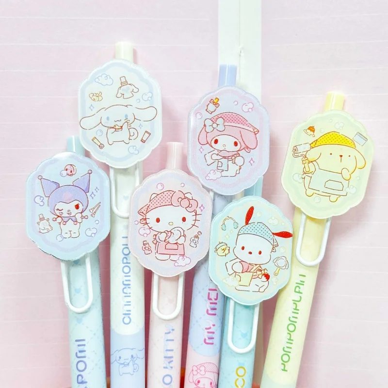 12/36 Kawaii Sanrio Melody Kuromi Cinnamoroll Kitty Press Gel Pen Cute 0.5mm Black Ink Neutral Pens Office School Supplies
12/36 Kawaii Sanrio Melody Kuromi Cinnamoroll Kitty Press Gel Pen Cute 0.5mm Black Ink Neutral Pens Office School Supplies