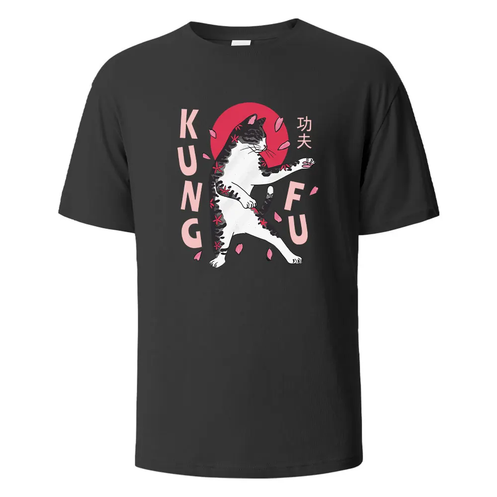 Men's Printed T-Shirt KungFu Cat Funny Graphic 100% Cotton Oversize Shortsleeved Tees For Men Women Summer Fashion Casual TopsZQ
Men's Printed T-Shirt KungFu Cat Funny Graphic 100% Cotton Oversize Shortsleeved Tees For Men Women Summer Fashion Casual TopsZQ
