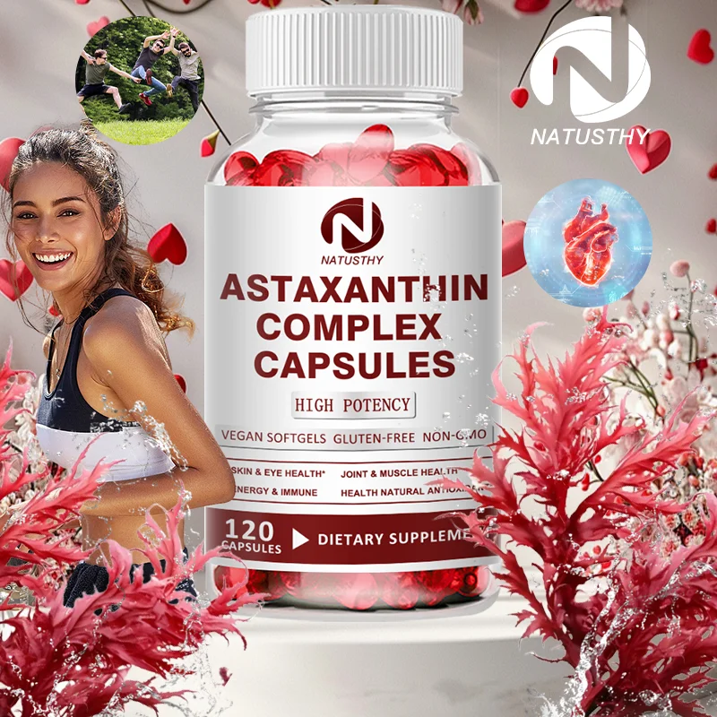 Astaxanthin Complex Capsules 12mg for Brain, Heart, Joint Bone, Eye, Skin, Immune System Health
Astaxanthin Complex Capsules 12mg for Brain, Heart, Joint Bone, Eye, Skin, Immune System Health