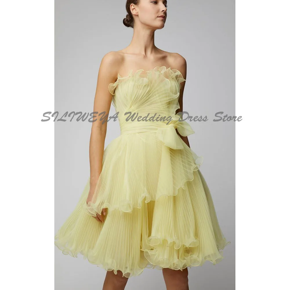 Stylish Short Dresses Women Strapless Sleeveless A Line High Quality Tiered Perspective Prom Party Female Gowns Pretty
Stylish Short Dresses Women Strapless Sleeveless A Line High Quality Tiered Perspective Prom Party Female Gowns Pretty