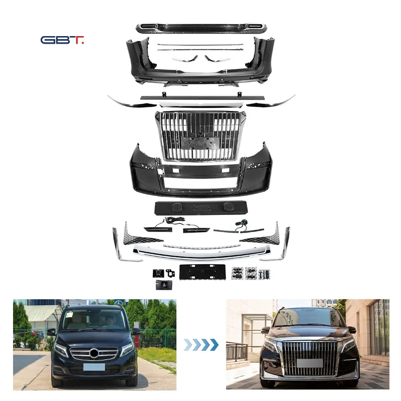 ZAIQU Factory V Class W447 Upgrade King Model Exterior Bumper Grill Parts for 2016-on Mercedes Benz V W447 Vito Viano Metris Par
ZAIQU Factory V Class W447 Upgrade King Model Exterior Bumper Grill Parts for 2016-on Mercedes Benz V W447 Vito Viano Metris Par