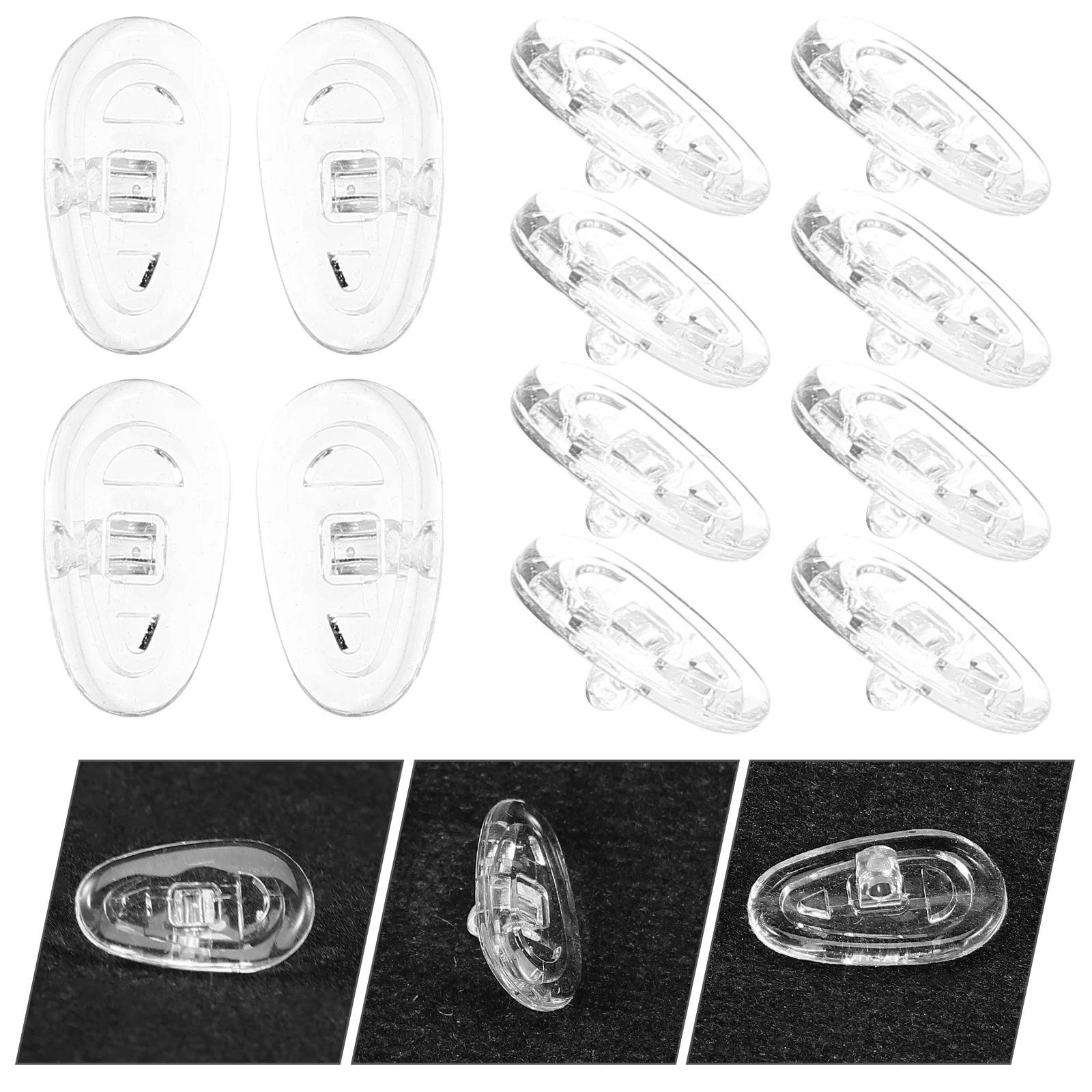 20 Pairs Silicone Nose Pads Soft Comfort Anti Slip Eyeglass Grips Glasses Accessories Durable Practical Glasses Repair Tools
20 Pairs Silicone Nose Pads Soft Comfort Anti Slip Eyeglass Grips Glasses Accessories Durable Practical Glasses Repair Tools