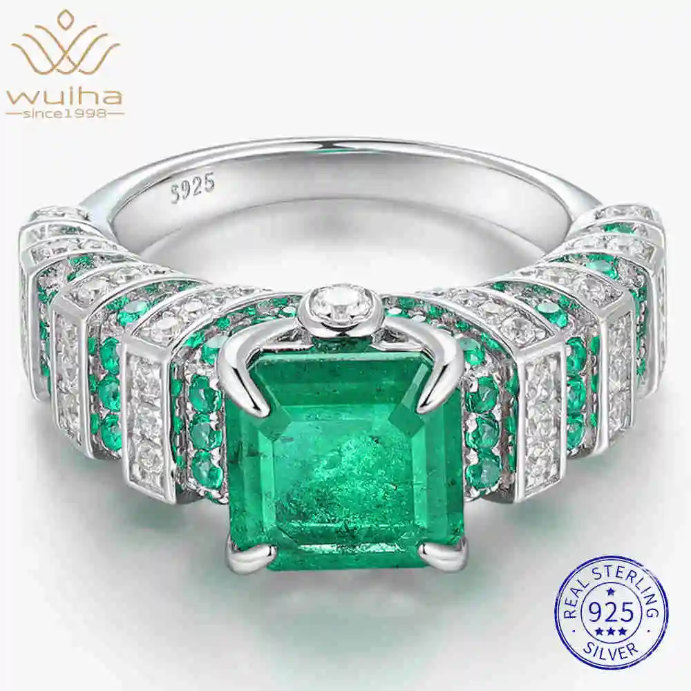 WUIHA 100% 925 Sterling Silver Asscher Cut Lab Sapphire Emerald High Carbon Diamonds Gemstone Wedding Engagement Ring Wholesale
WUIHA 100% 925 Sterling Silver Asscher Cut Lab Sapphire Emerald High Carbon Diamonds Gemstone Wedding Engagement Ring Wholesale
