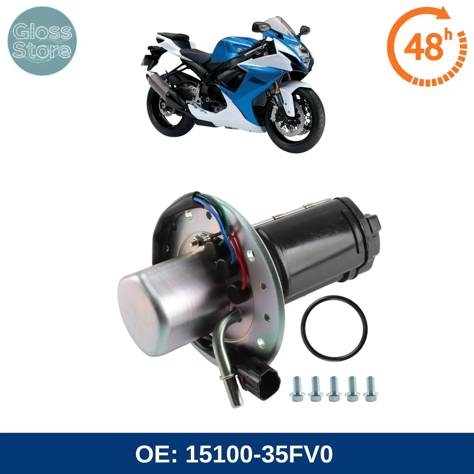15100-35FV0 Motorcycle Fuel Pump Assembly For Suzuki 2000-2003 GSXR 750 GSXR600 GSXR1000
15100-35FV0 Motorcycle Fuel Pump Assembly For Suzuki 2000-2003 GSXR 750 GSXR600 GSXR1000