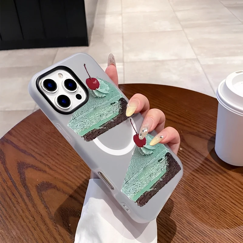 Magnetic Simple Minimalist Green Matcha Chocolate Cake Phone Case For IPhone 16 15 14 13 12 11 PROMAX Silcone Phone Case Cover
Magnetic Simple Minimalist Green Matcha Chocolate Cake Phone Case For IPhone 16 15 14 13 12 11 PROMAX Silcone Phone Case Cover