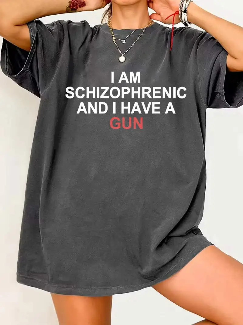Футболка унисекс I AM SCHIZOPHRENIC в стиле стритвир, забавная повседневная футболка, хлопковая, оверсайз, в стиле Харадзюку, летний топ, свободная, винтажная, с коротким рукавом
Футболка унисекс I AM SCHIZOPHRENIC в стиле стритвир, забавная повседневная футболка, хлопковая, оверсайз, в стиле Харадзюку, летний топ, свободная, винтажная, с коротким рукавом