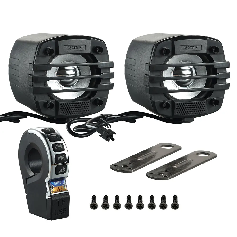 Motorcycle Audio System Wireless Bluetooth Speaker Support Hands-free Waterproof with USB TF FM Radio Phone Charging MP3 Player
Motorcycle Audio System Wireless Bluetooth Speaker Support Hands-free Waterproof with USB TF FM Radio Phone Charging MP3 Player