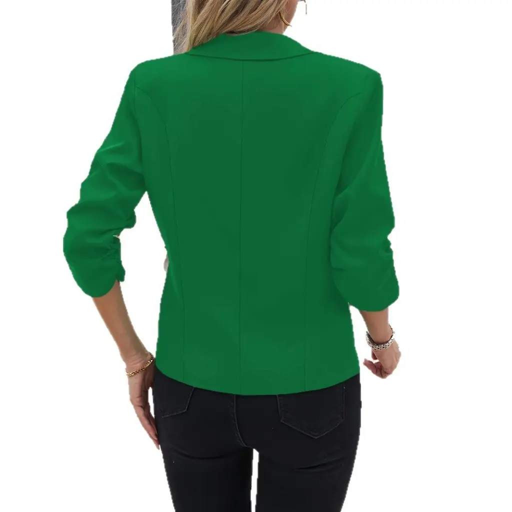 Elegant Button-Up Collar Business Casual Mid-Sleeve Jacket Waist-Cinching Outerwear for Women Stylish Exclusive
Elegant Button-Up Collar Business Casual Mid-Sleeve Jacket Waist-Cinching Outerwear for Women Stylish Exclusive