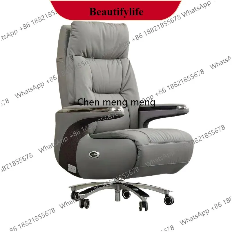 K178Boss chair leather reclining office lunch break large class business president office chair
K178Boss chair leather reclining office lunch break large class business president office chair