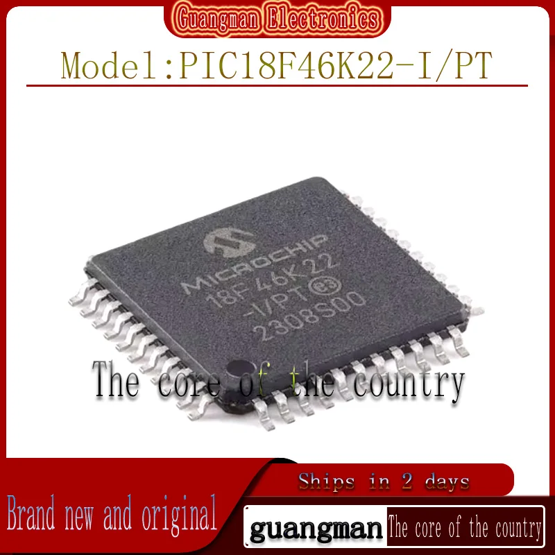 10 Pic18F46K22-I/Pt Brand New Genuine Package Tqfp44 44 Pins High Performance Microcontroller Chip
10 Pic18F46K22-I/Pt Brand New Genuine Package Tqfp44 44 Pins High Performance Microcontroller Chip