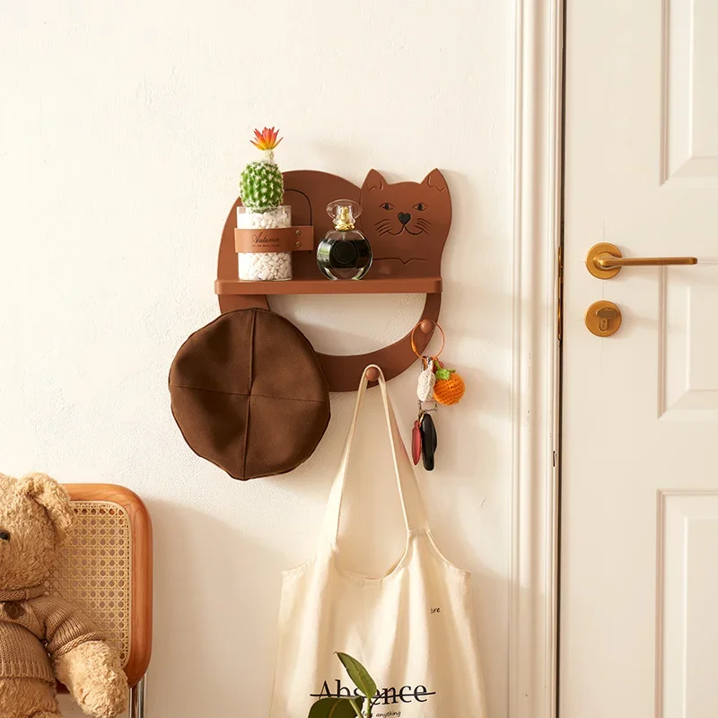 Cute Cat Solid Wood Storage Shelves Hooks Multifunctional Shelves Home Wall Hanging Kitchen Storage Accessories Wall Decoration
Cute Cat Solid Wood Storage Shelves Hooks Multifunctional Shelves Home Wall Hanging Kitchen Storage Accessories Wall Decoration