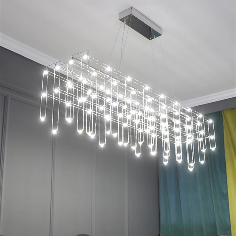 Postmodern Dining Room LED Chandelier Creative Firefly Personality Front Desk Bar Counter Light Model Room Long Lighting Fixture
Postmodern Dining Room LED Chandelier Creative Firefly Personality Front Desk Bar Counter Light Model Room Long Lighting Fixture