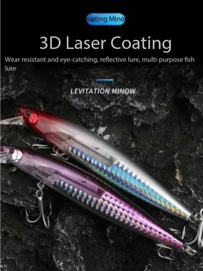 Reinforced Floating Minnow Hard Lure 13cm 20g Slow Sinking Gravity Transfer Long Casting Realistic Freshwater Saltwater Bait
Reinforced Floating Minnow Hard Lure 13cm 20g Slow Sinking Gravity Transfer Long Casting Realistic Freshwater Saltwater Bait