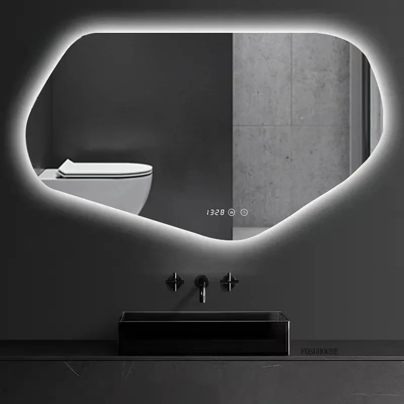 Modern Special-shaped Smart Bathroom Home Toilet Bath Minimalist Creative Irregular Vanity Mirror with Light
Modern Special-shaped Smart Bathroom Home Toilet Bath Minimalist Creative Irregular Vanity Mirror with Light