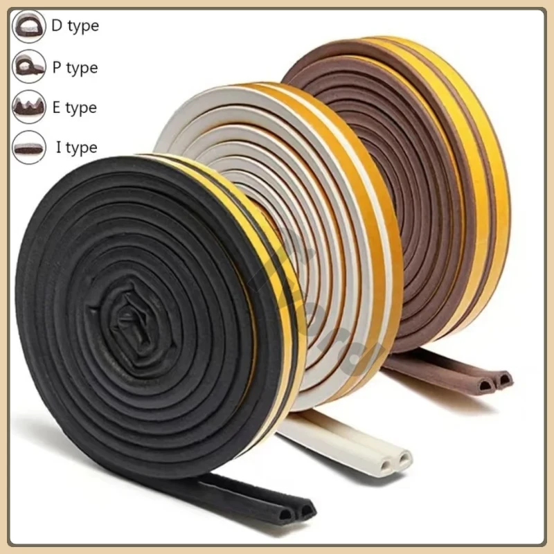 6m/12m/24m Weather Stripping Door Seal Strip Diep Self-adhesive Draft Stopper Tape Window Insulation Noise Rubber Sealing Strip
6m/12m/24m Weather Stripping Door Seal Strip Diep Self-adhesive Draft Stopper Tape Window Insulation Noise Rubber Sealing Strip
