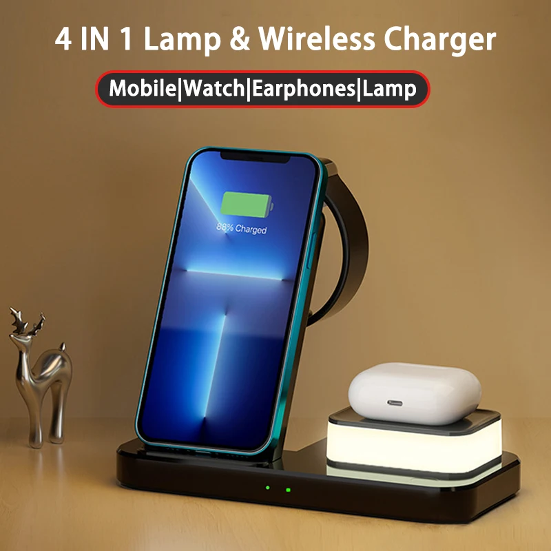 4 В 1 Беспроводное Зарядное Устройство Pad Лампа Для Apple Watch iPhone 13 12 11 Pro Max XS XR AirPods Samsung S21 S22 S20 S10 XIAOMI Быстрая Беспроводная Зарядная подставка Ночник
4 В 1 Беспроводное Зарядное Устройство Pad Лампа Для Apple Watch iPhone 13 12 11 Pro Max XS XR AirPods Samsung S21 S22 S20 S10 XIAOMI Быстрая Беспроводная Зарядная подставка Ночник
