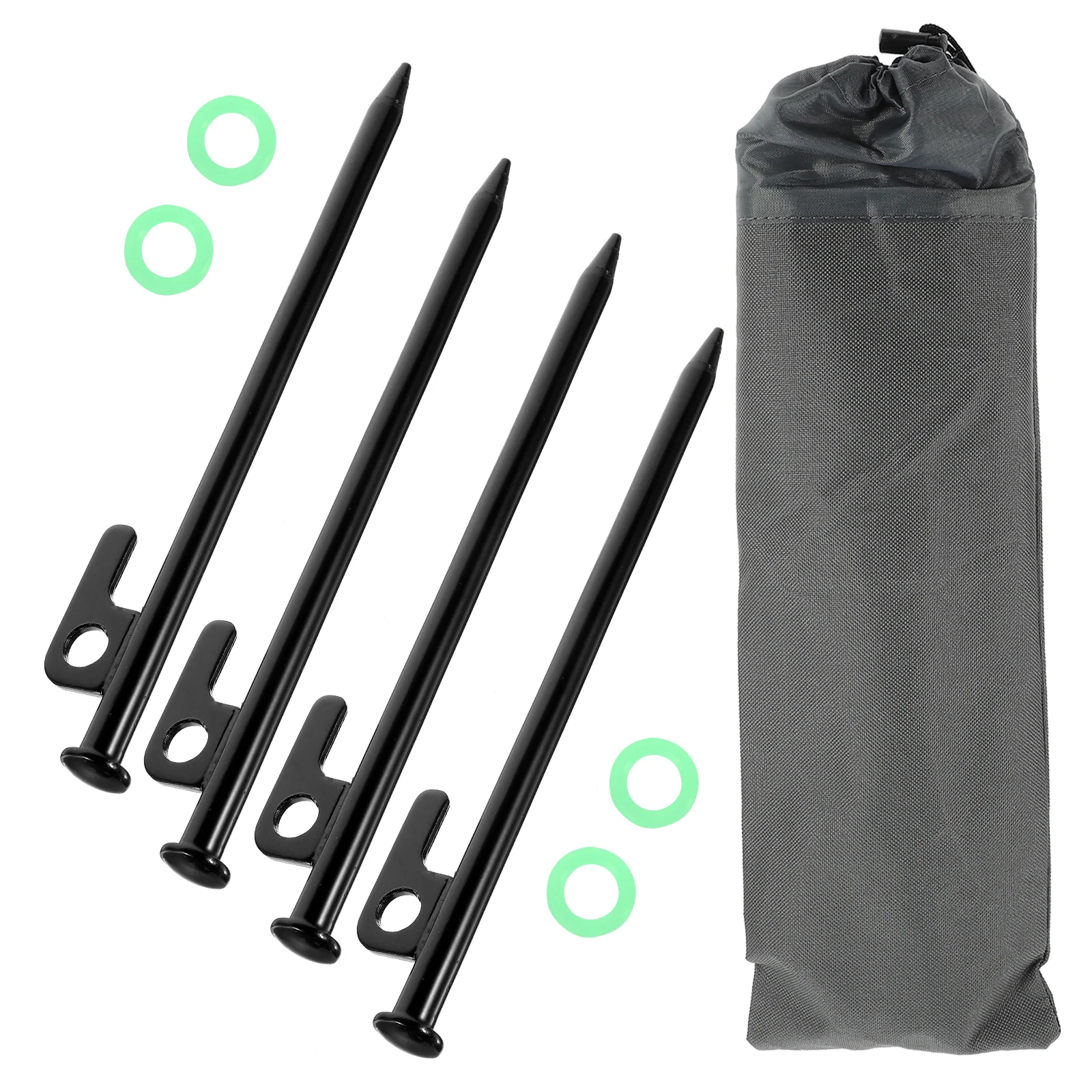 Tent Outdoor Camping with Storage Bag Windproof Fixed Canopy Ground Nails Luminous Ring Steel Set 9pcs Pile Metal Stakes
Tent Outdoor Camping with Storage Bag Windproof Fixed Canopy Ground Nails Luminous Ring Steel Set 9pcs Pile Metal Stakes